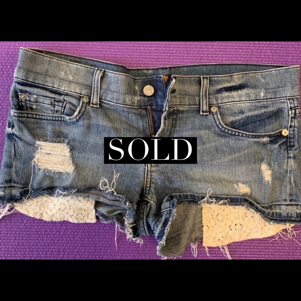 7 For All Mankind Jean Shorts